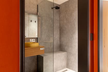 Revestimiento "Fusion Concret", de Patagonia Flooring: antibacteriano, antideslizante y resistente al agua.