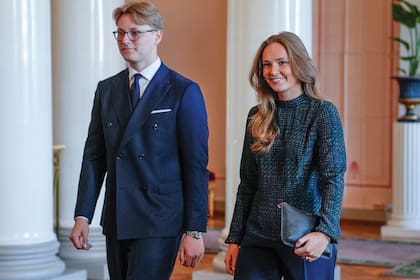 La princesa heredera Ingrid y el príncipe Sverre fueron los encargados de “cuidar" a su madre