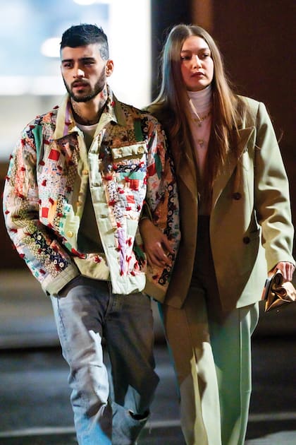 Enero de 2020. Gigi pasea con Zayn Mailk por Nueva York. El cantante es el padre de su hija Khai.