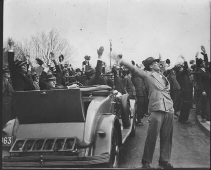 Revolución del 6 de septiembre de 1930. Festejos antes de llegar las primeras tropas.