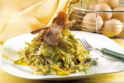 Revuelto gramajo de batata