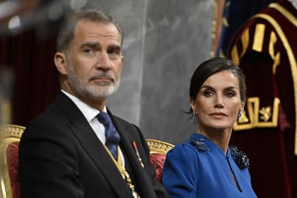 La reina Letizia y el rey Felipe VI de España, en la ceremonia 