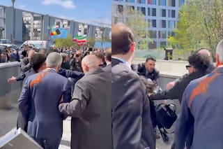 Atacaron al príncipe heredero exiliado de Irán, Reza Pahlavi, durante una aparición