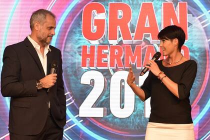 Rial y David, en la presentación de la nueva edición de Gran Hermano