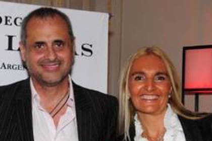 Rial y su ex esposa, en los buenos tiempos