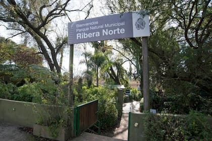 La entrada del parque