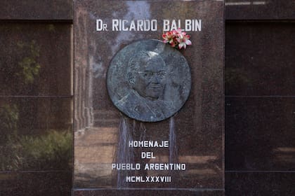 Ricardo Balbín, una de las figuras ilustres que yacen en el predio