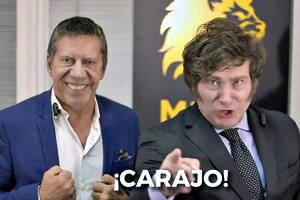 Ricardo Bussi y Javier Milei en el spot que compartieron antes de los comicios en Tucumán