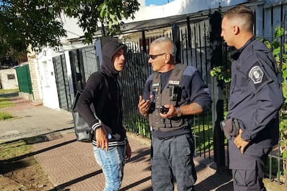 Ricardo Centurión este lunes durante el control policial