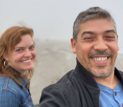 Matías conoció a su actual mujer, Kara, en EE.UU. Ella es de Pennsylvania.