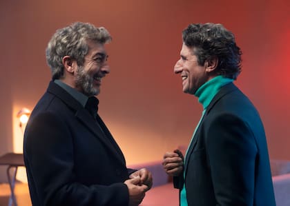 Ricardo Darín y Diego Peretti en Lo dejamos acá