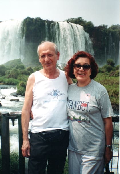 Ricardo junto a su esposa Telma en Misiones. 