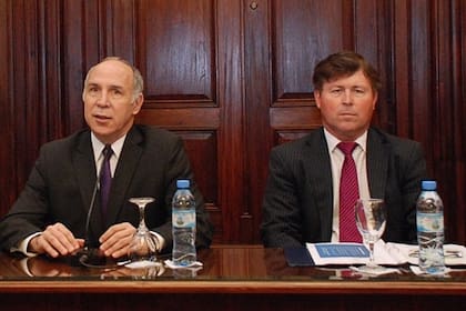 Ricardo Lorenzetti con Héctor Marchi, el administrador general de la Corte, desplazado de su cargo
