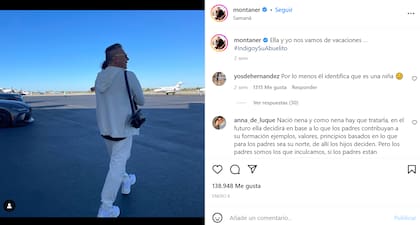 Ricardo Montaner compartió que se iría de vacaciones con su nieta