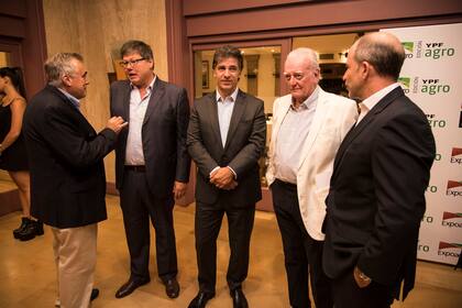 Ricardo Yapur (Rizobacter), Martín Schvartzman (Exponenciar), Alberto Marina (Exponenciar), Alberto Gowland Mitre (LA NACION)