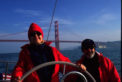 Richard Desomme (84) y Catherine Kosch (60), viajeros belgas. En San Francisco