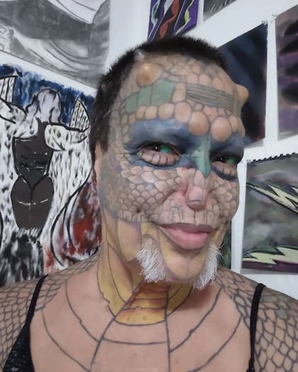 Richard Hernández, el hombre reptil de Texas