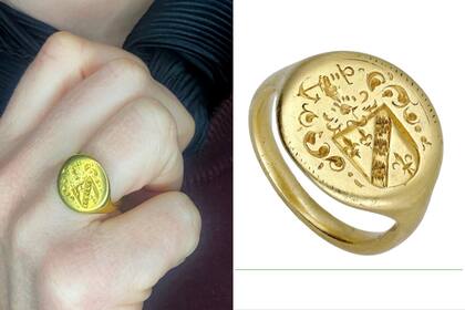 Richard McCaie, de 71 años, encontró el anillo de oro mientras trabajaba en el jardín de su propiedad