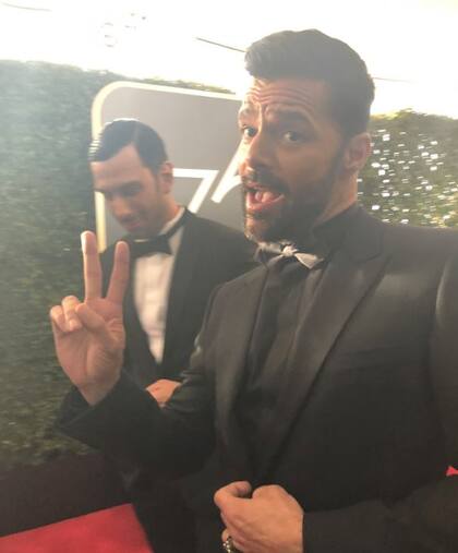 Ricky Martin en la previa a la entrega de premios