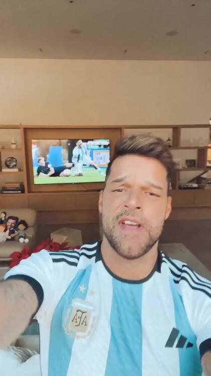 Ricky Martin festejó desatado el campeonato del mundo: “Dios, qué locura”