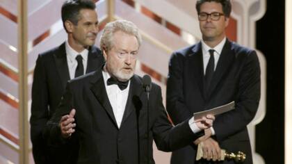 Ridley Scott recibe el premio de Misión rescate a la mejor comedia del año
