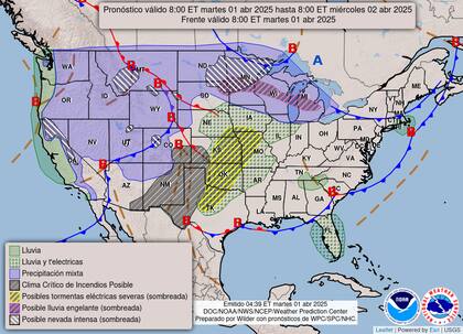 Riesgo elevado de supercélulas en Oklahoma y Kansas: granizo de más de cinco cm y tornados fuertes podrían formarse esta noche