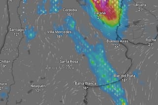 Emiten una alerta naranja y amarilla por tormentas, lluvias y vientos para este miércoles