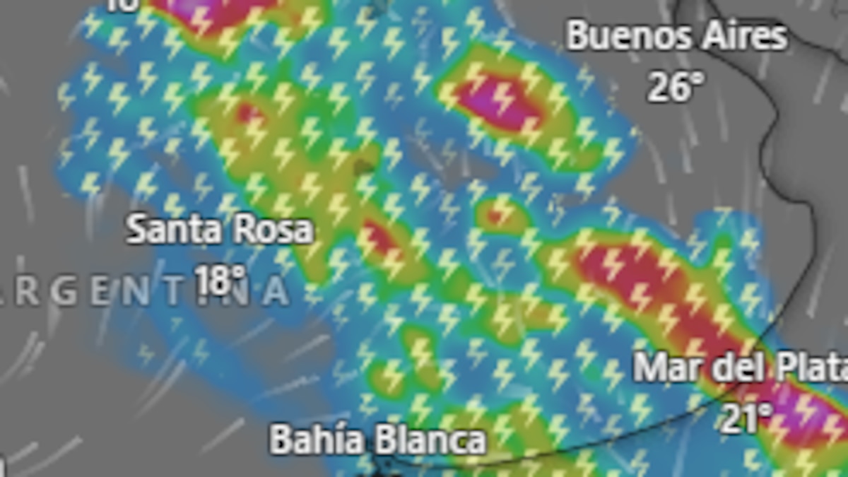Hay alerta naranja y amarilla por tormentas, lluvias y viento para este martes 17 de marzo: las provincias afectadas