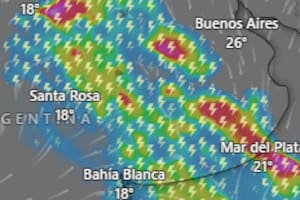 Emiten alertas por tormentas, lluvias, viento y zonda para este martes
