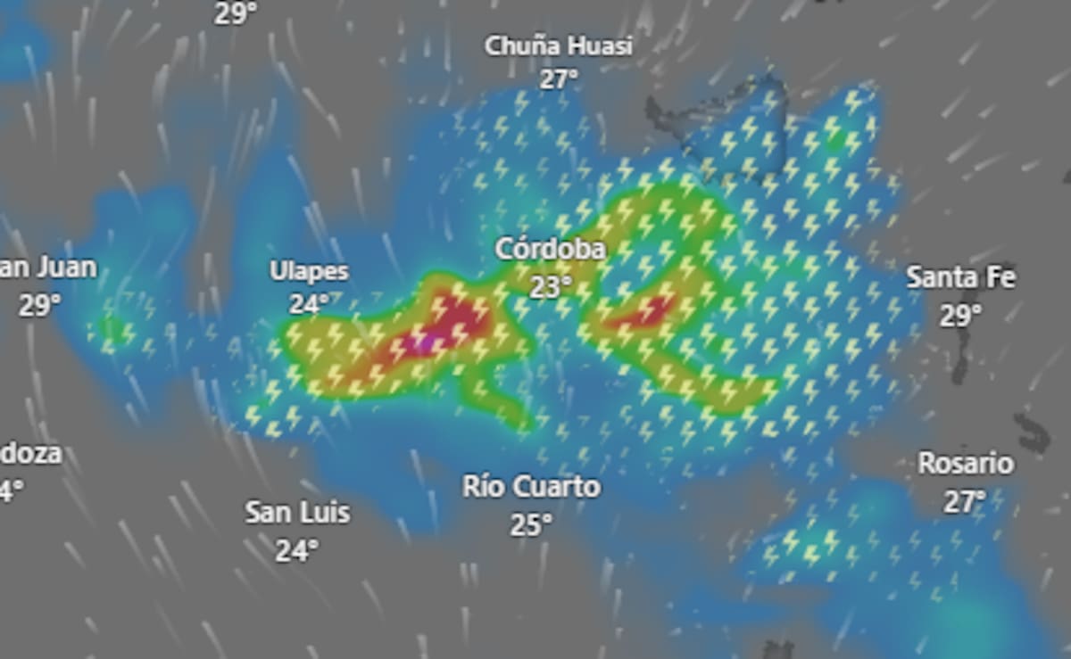 Hay alerta amarilla por tormentas y viento para este lunes 9 de febrero: las provincias afectadas