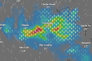 Emiten una alerta amarilla por tormentas y viento para este lunes