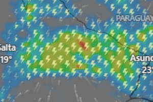 Emiten una alerta amarilla por tormentas, lluvias y viento para este miércoles