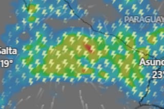 Emiten una alerta amarilla por tormentas, lluvias y viento para este miércoles