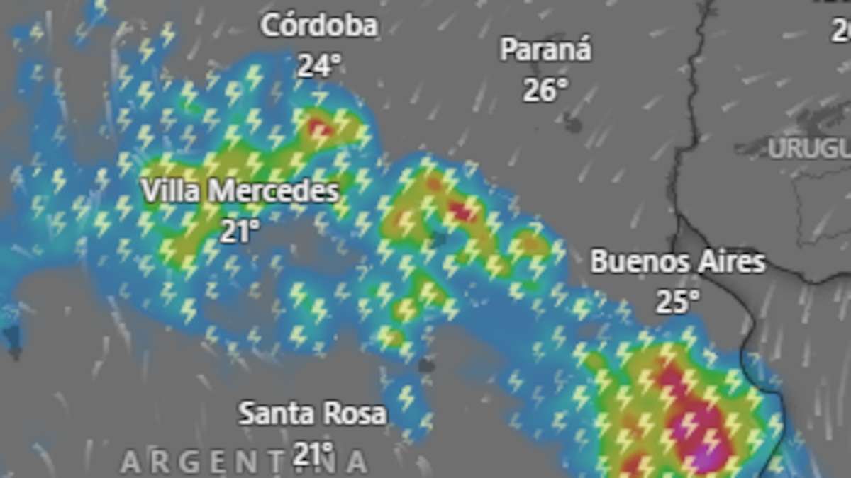 Hay alerta naranja y amarilla por tormentas y vientos para este miércoles 1 de abril: las provincias afectadas