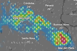 Emiten alerta por tormentas y vientos para este miércoles