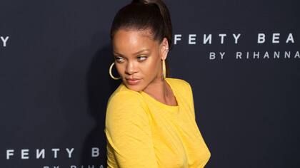 Rihanna, en la presentación de su línea de belleza