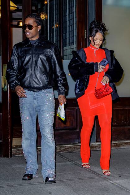 Rihanna y ASAP Rocky disfrutaron de una cita romántica a solas en Nueva York