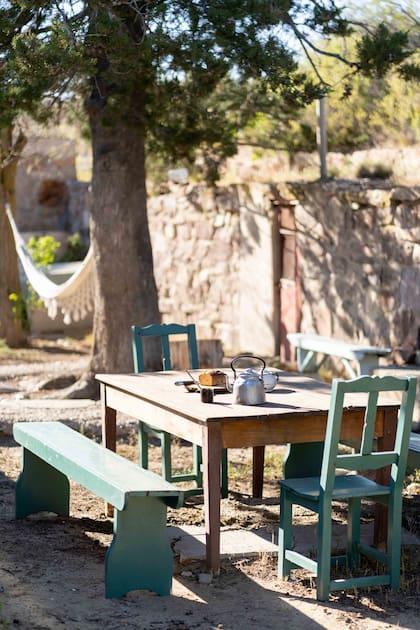 Rincón matero, reparado del viento y al sol.