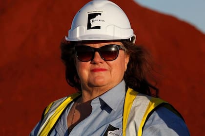 Rinehart heredó los negocios de su padre en el sector de la minería de hierro en 1992