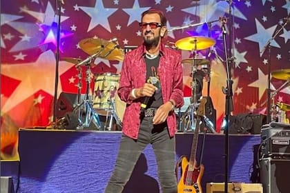 Ringo Starr, en su show en Las Vegas, semanas atrás