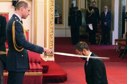 Ringo Starr fue distinguido por el príncipe Guillermo en el Palacio de Buckingham londinense