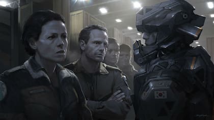 Ripley frente a un soldado... ¿surcoreano?