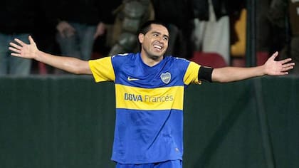 Riquelme con la camiseta de Boca, la que más lo hizo feliz