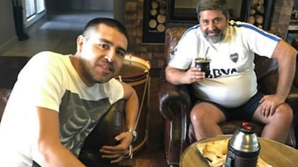 Riquelme y Daniel Angelici