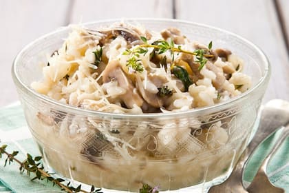 Risotto con champignones