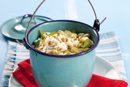 Risotto de arvejas