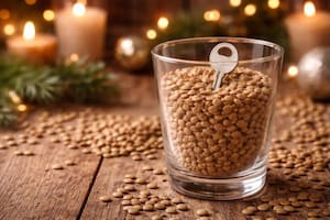 Así se hace el ritual de Año Nuevo con una llave y lentejasa