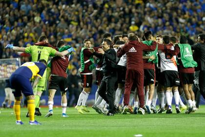 River festejó en la Bombonera, pese a la derrota por 1-0; el triunfo por 2-0 en la ida marcó la diferencia