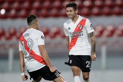 Montiel, de penal, anotó el 1 a 0 para River