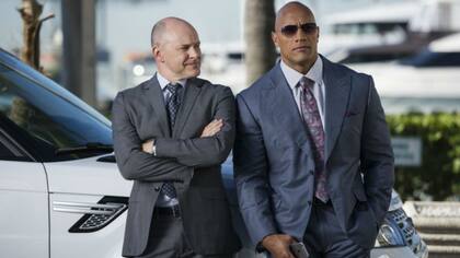 Rob Corddry y Dawyne Johnson en Ballers
